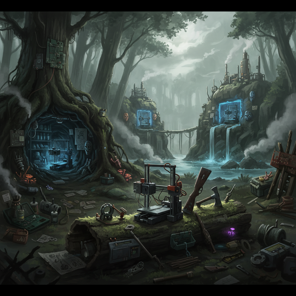 All 3D Printer Locations and Craftable Recipes in Sons of the Forest — illustration