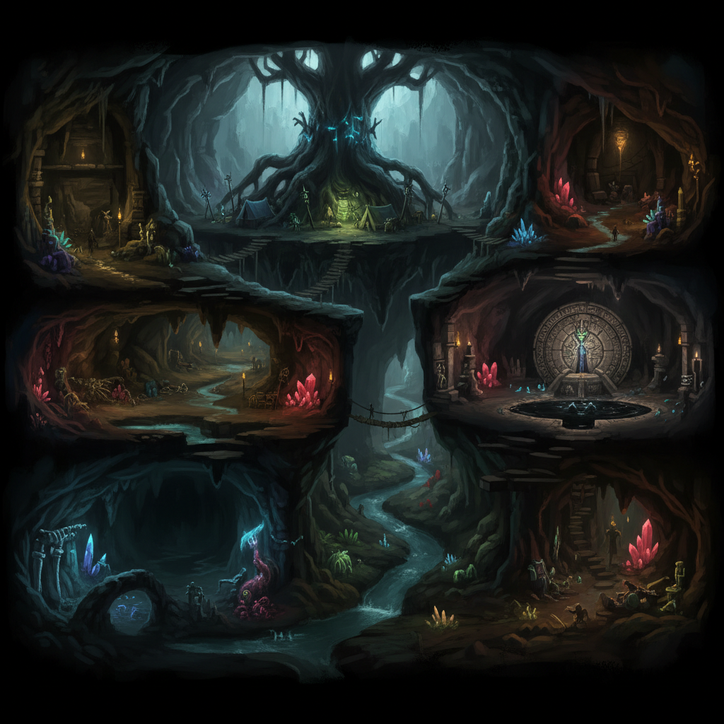 All Sons of the Forest Cave Locations and Layouts — illustration