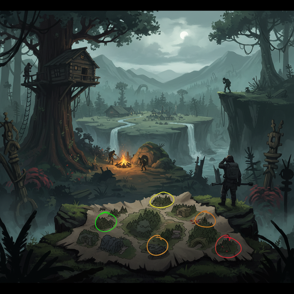 Sons of the Forest Best Base Locations Tier List — illustration