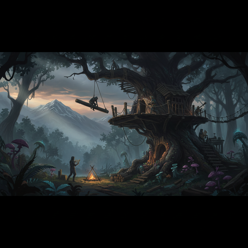 How to Build a Treehouse in Sons of the Forest — illustration