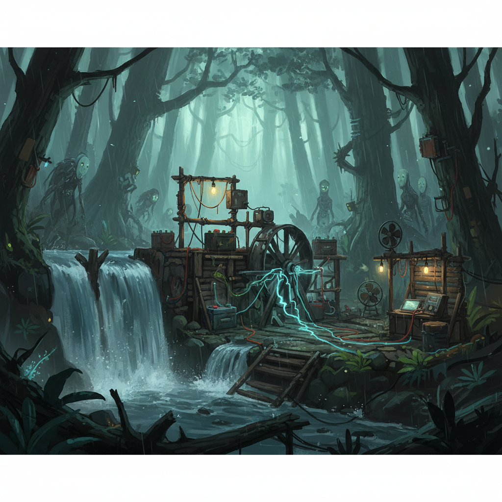 Sons of the Forest: How to Get Electricity — illustration