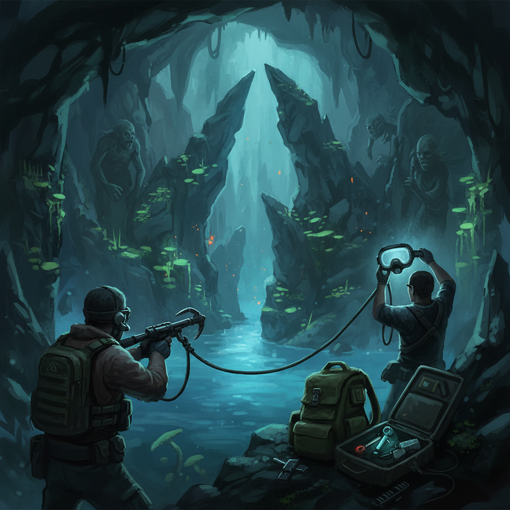 How to Get the Rebreather and Rope Gun Early in Sons of the Forest — illustration