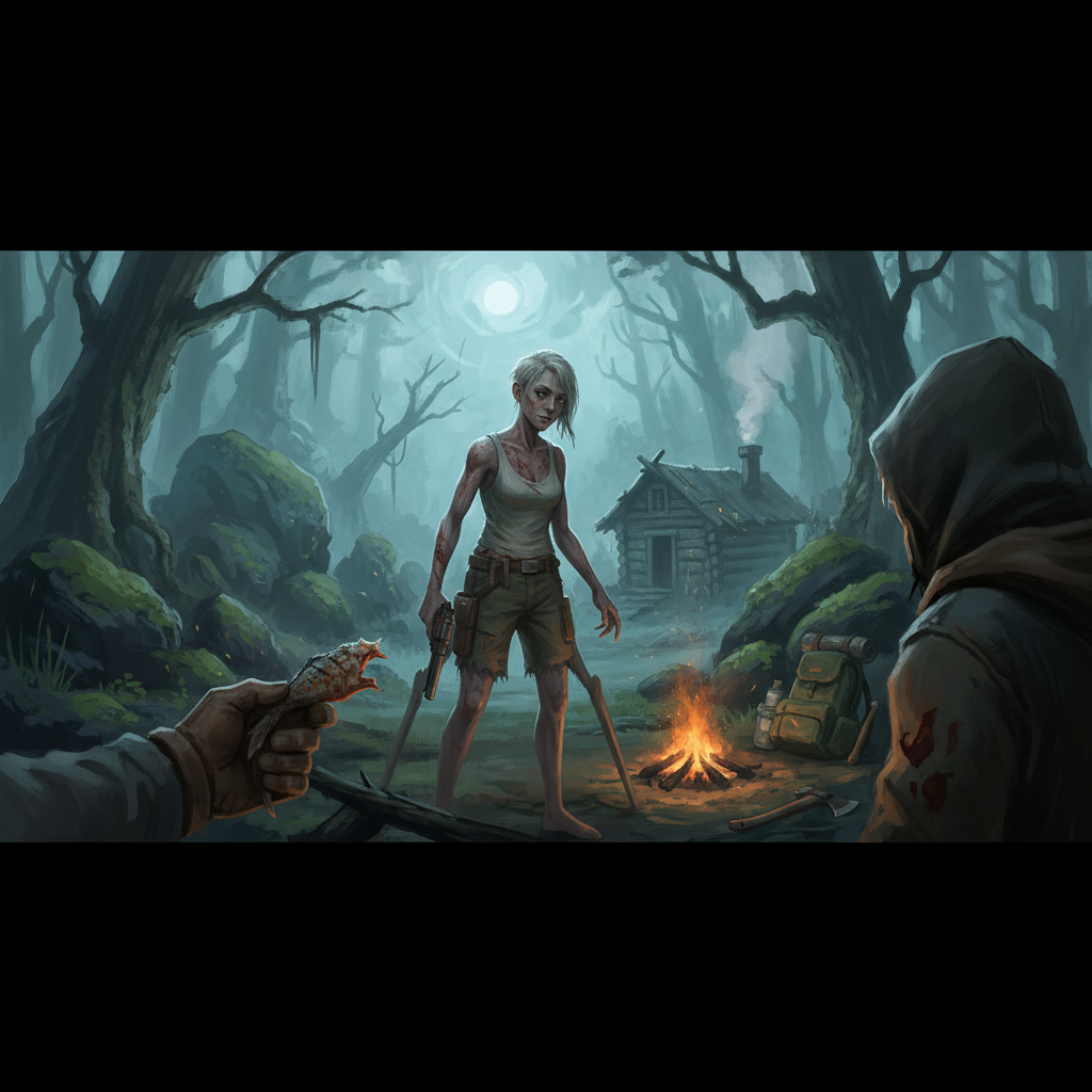 Sons of the Forest: How to Get Virginia as a Companion — illustration